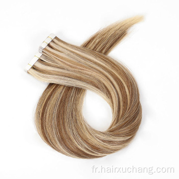 Parfaitement invisible: extensions de ruban de cheveux Remy